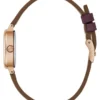 Bordeauxrood lederen analoog horloge Bordeauxrood lederen analoog horloge
