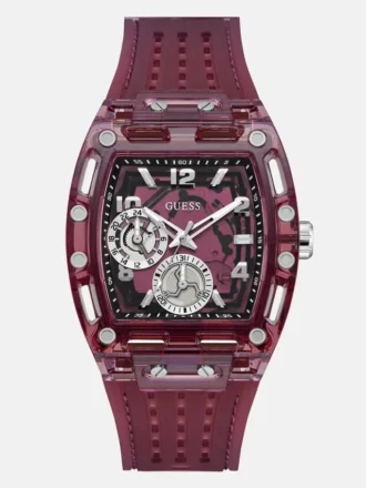 Bordeauxrood multifunctioneel horloge