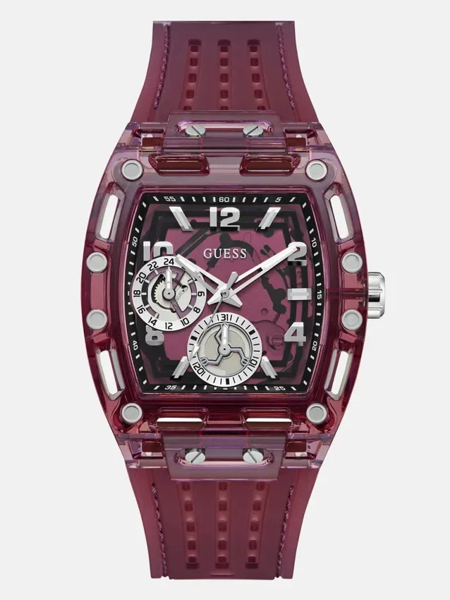 Bordeauxrood multifunctioneel horloge Bordeauxrood multifunctioneel horloge