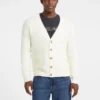 Bouclé vest met V-hals