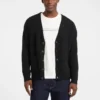 Bouclé vest met V-hals