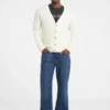 Bouclé vest met V-hals