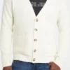 Bouclé vest met V-hals