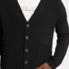 Bouclé vest met V-hals