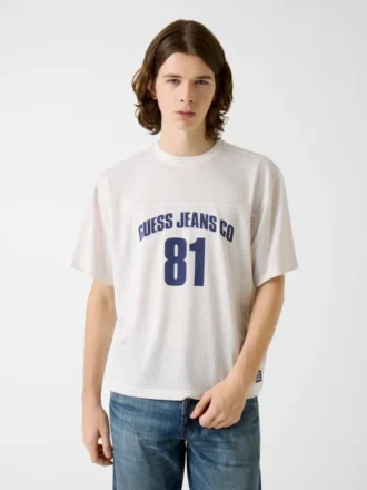 Boxy Crop Mesh Jersey