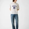 Boxy Crop Mesh Jersey