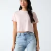 Boxy T-Shirt met logo Boxy T-Shirt met logo