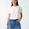 Boxy T-Shirt met logo Boxy T-Shirt met logo