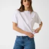 Boxy T-shirt met mini-driehoek Boxy T-shirt met mini-driehoek