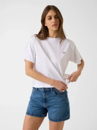 Boxy T-shirt met mini-driehoek