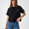 Boxy T-shirt met mini-driehoek Boxy T-shirt met mini-driehoek