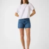 Boxy T-shirt met mini-driehoek Boxy T-shirt met mini-driehoek