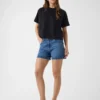 Boxy T-shirt met mini-driehoek Boxy T-shirt met mini-driehoek