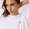 Boxy T-shirt met mini-driehoek Boxy T-shirt met mini-driehoek