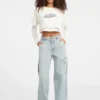 Boxy T-shirt met sterlogo