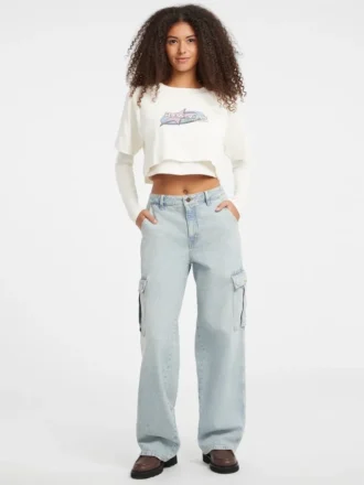 Boxy T-shirt met sterlogo