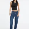 Boyfriend-Jeans met pas aan de voorkant Boyfriend-Jeans met pas aan de voorkant