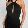 Brenna maxi-jurk met strass Brenna maxi-jurk met strass