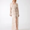Britney maxi-jurk met monogram
