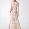 Britney maxi-jurk met monogram