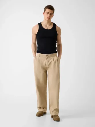 Broek met plooien