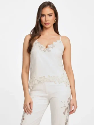 Brooke gehaakte bloemen-cami-top