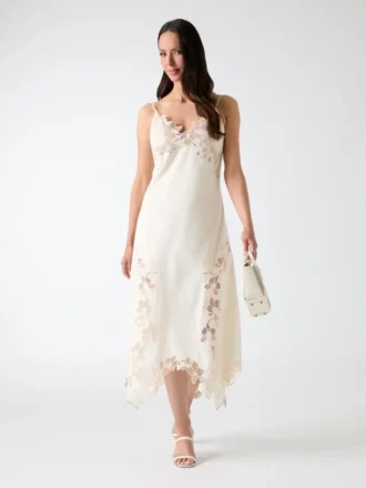 Brooke gehaakte midi-jurk met bloemenprint