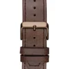 Bruin en blauw lederen multifunctioneel horloge Bruin en blauw lederen multifunctioneel horloge