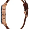 Bruin en roségoudkleurig leren sporthorloge Bruin en roségoudkleurig leren sporthorloge