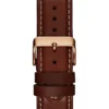 Bruin en roségoudkleurig leren sporthorloge Bruin en roségoudkleurig leren sporthorloge