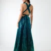 Bryce geplooide Ombra-jurk