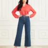 Bulma satijnen blouse