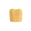 Bustiertop met vetersluiting
