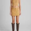 Bustiertop met vetersluiting