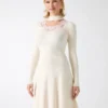 Candice-trui-jurk met kanten rand Candice-trui-jurk met kanten rand