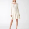 Candice-trui-jurk met kanten rand Candice-trui-jurk met kanten rand