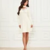 Candice-trui-jurk met kanten rand Candice-trui-jurk met kanten rand