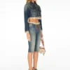 Capri-Jeans met vetersluiting Capri-Jeans met vetersluiting