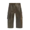 Cargo-broek van gekraakt leer