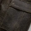 Cargo-broek van gekraakt leer