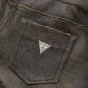 Cargo-broek van gekraakt leer