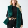 Chloe gilet van imitatiebont Chloe gilet van imitatiebont