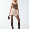 Cindy cargoshort met riemen Cindy cargoshort met riemen