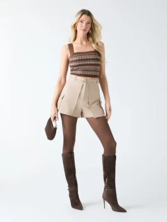 Cindy cargoshort met riemen