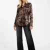 Clarisse oversized overhemd met paisley-print Clarisse oversized overhemd met paisley-print