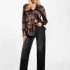 Clarisse oversized overhemd met paisley-print Clarisse oversized overhemd met paisley-print