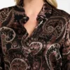 Clarisse oversized overhemd met paisley-print Clarisse oversized overhemd met paisley-print