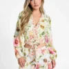 Colette top met V-hals en strik Colette top met V-hals en strik