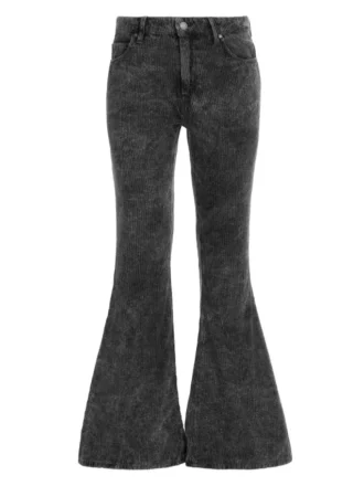 Corduroy broek met wijde pijpen
