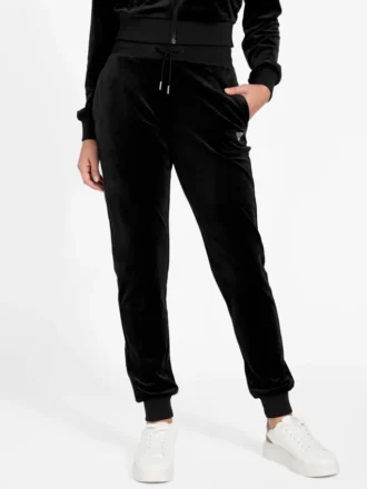 Couture fluwelen joggingbroek